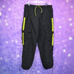 Zumba Pants Black and Neon Green